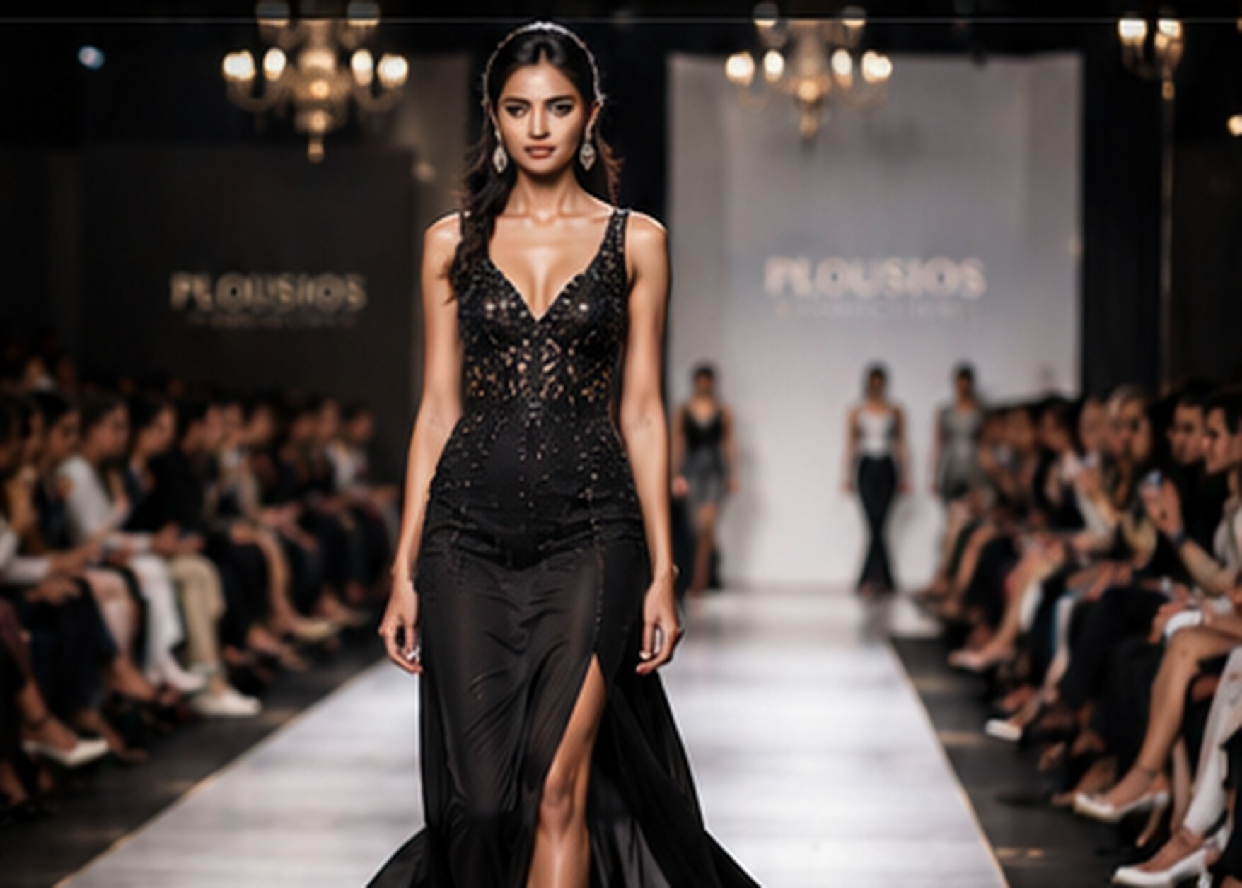 Fashion runway production and professional talent